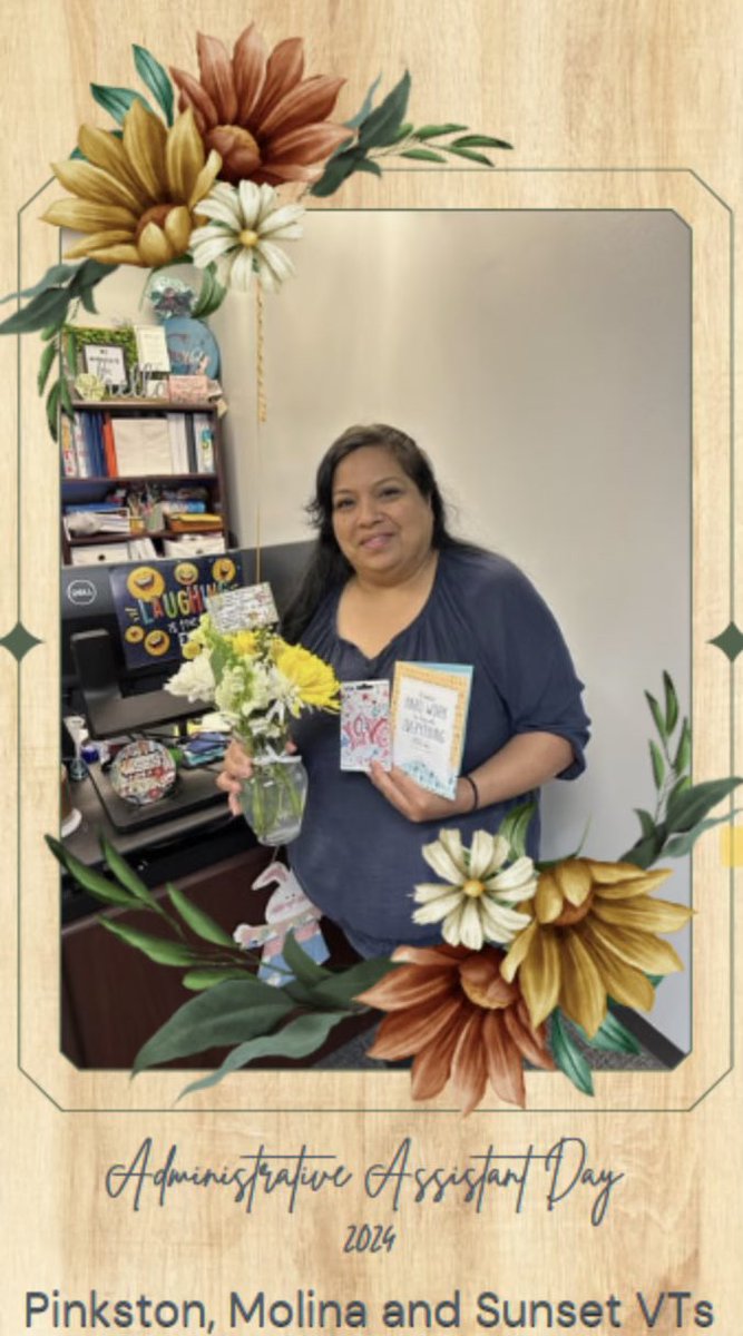 Happy Administrative Professional’s Day Francisca Martinez! ❤️Thank you for going above and beyond for our vertical team families. #Region1Excellence @MRamirezDISD @LisaAnnVega1 @Beverly_A_Lusk @SHussainDISD