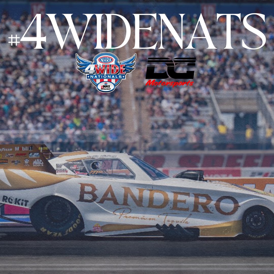 Our @BanderoTequila team is en route to @zMAXDragway for the #4WideNats where @AlexisDejoria returns as the event runner-up! We’ll be looking to seal the deal on Sunday in Charlotte 🤘😎 Get a glimpse into this weekend’s action ➡️ alexisdejoria.com/pre-race-repor… #TeamToyota