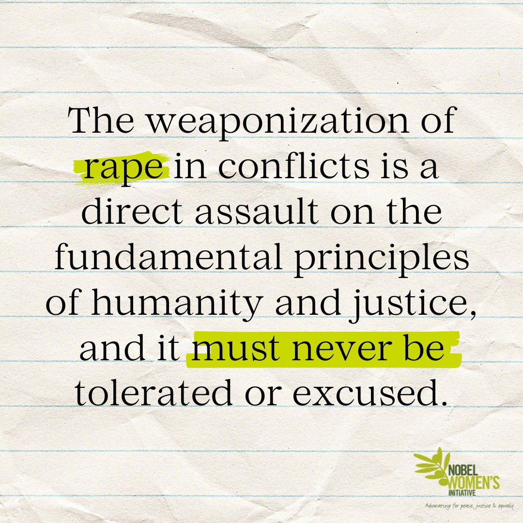 Rape as a weapon of war is an intolerable crime against humanity. This #SexualAssaultAwarenessMonth, we stand against this heinous tactic. Support survivors, demand justice, and work towards ending war crimes.