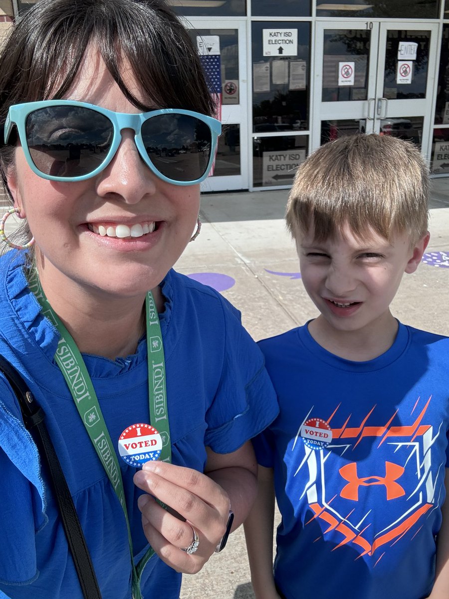 SwinneySquad's tweet photo. Doing my part for Katy ISD. Go vote! #katyisdvotes https://t.co/S5GP3rRLJX