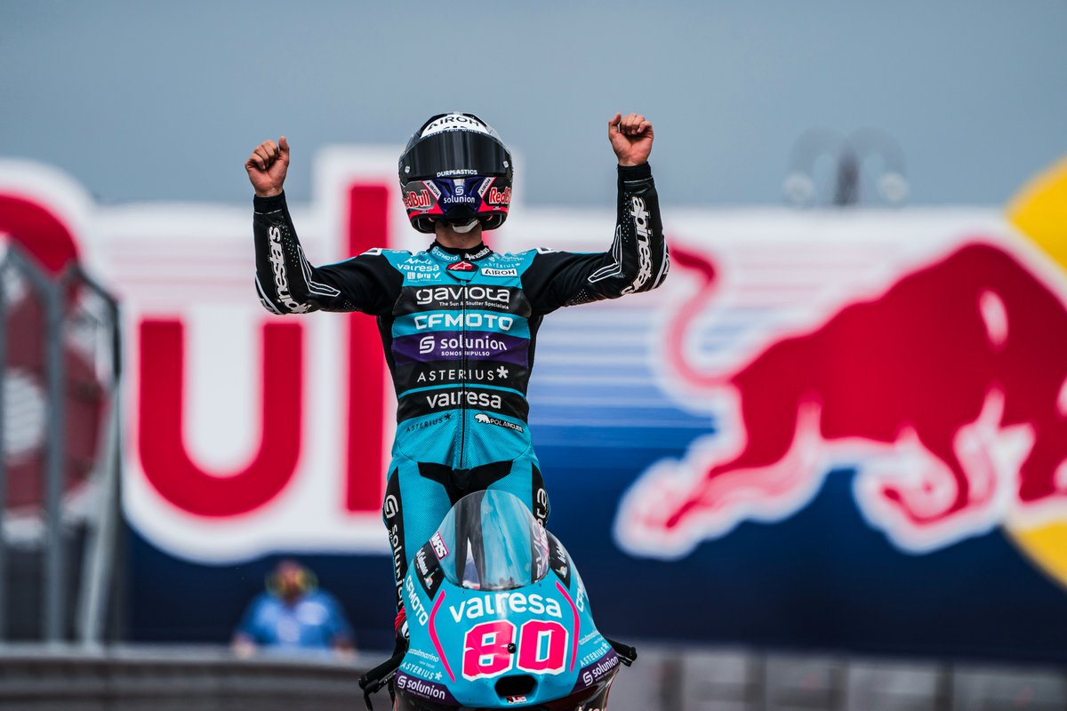 Difference over second position at the #AmericasGP: 5⃣.1⃣6⃣3⃣ seconds

Difference COMBINED in the other FIVE #Moto3 wins: 0⃣,5⃣7⃣1⃣ seconds!

#TBT #DavidAlonso