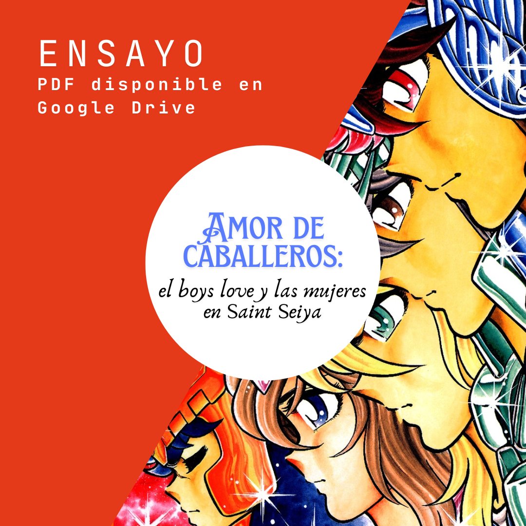Luabina06's tweet photo. "Amor de caballeros: el boys love y las mujeres en Saint Seiya" es un ensayo que escribí para un taller de la facu el año pasado.

https://t.co/k8LT6au0UF https://t.co/RUnHNoVOJv