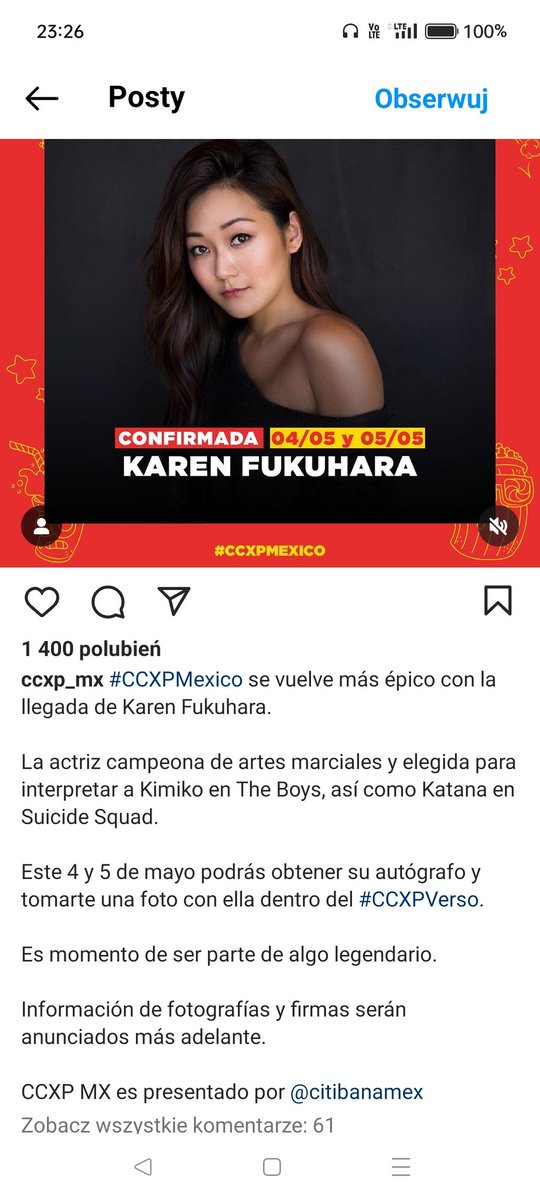 Not only Antony Starr but also Karen Fukuhara will attend CCXP Mexico not only on May 3rd but also on May 4th and 5th and I won't be surprised, if that's the case for Erin Moriarty, Claudia Doumit and Chace Crawford as well.
#TheBoys