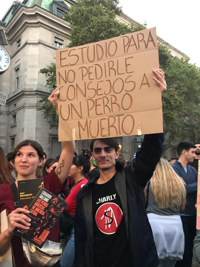 Say no more
#MarchaFederalUniversitaria #MarchaUniversitaria