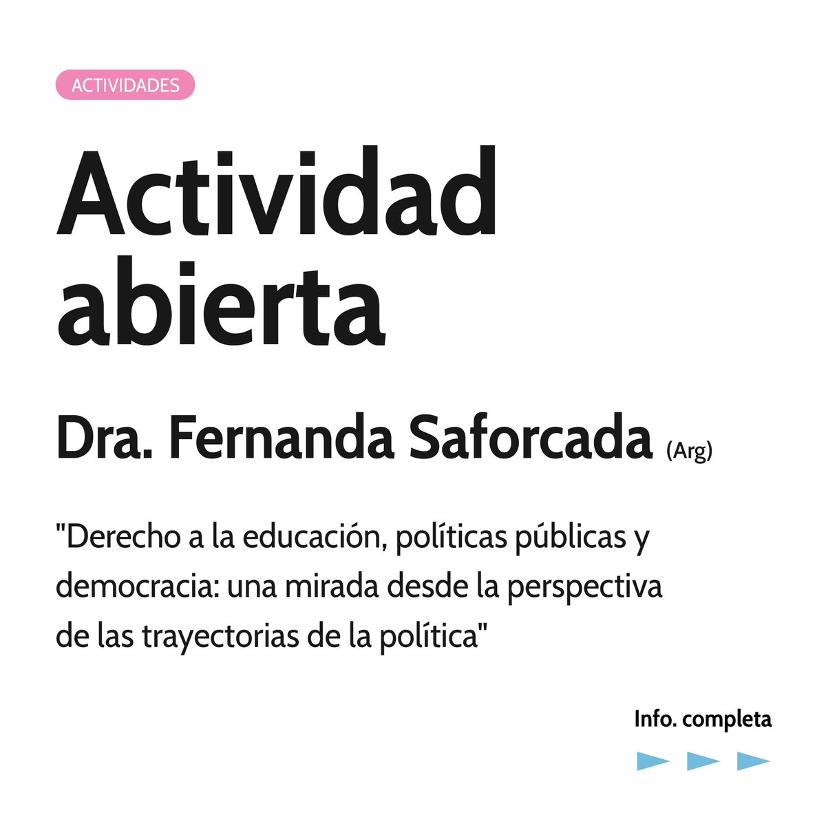 ODEd_Uruguay's tweet photo. Los y las invitamos a una actividad abierta a realizarse mañana, jueves 25, de 20 a 22 hs en el salón Rector Mario Cassinoni, FHCE. 
@FHCE_Udelar @Udelaruy

#educacion #derechoalaeducacion #uruguay #fhce #udelar https://t.co/dqNdn44vlh