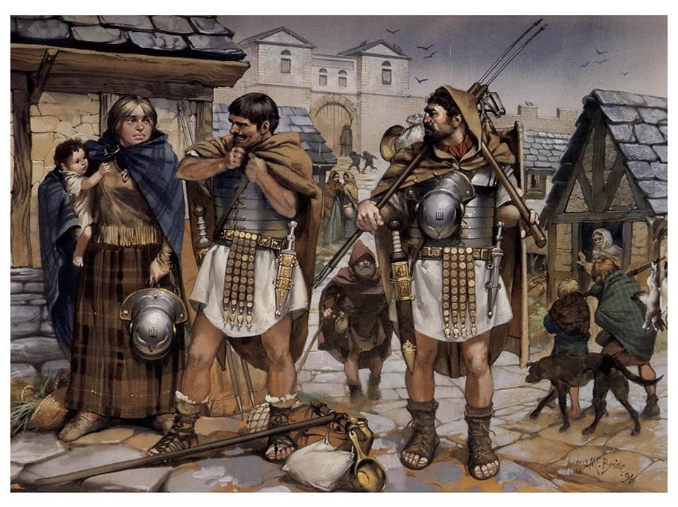 Romans leaving for war