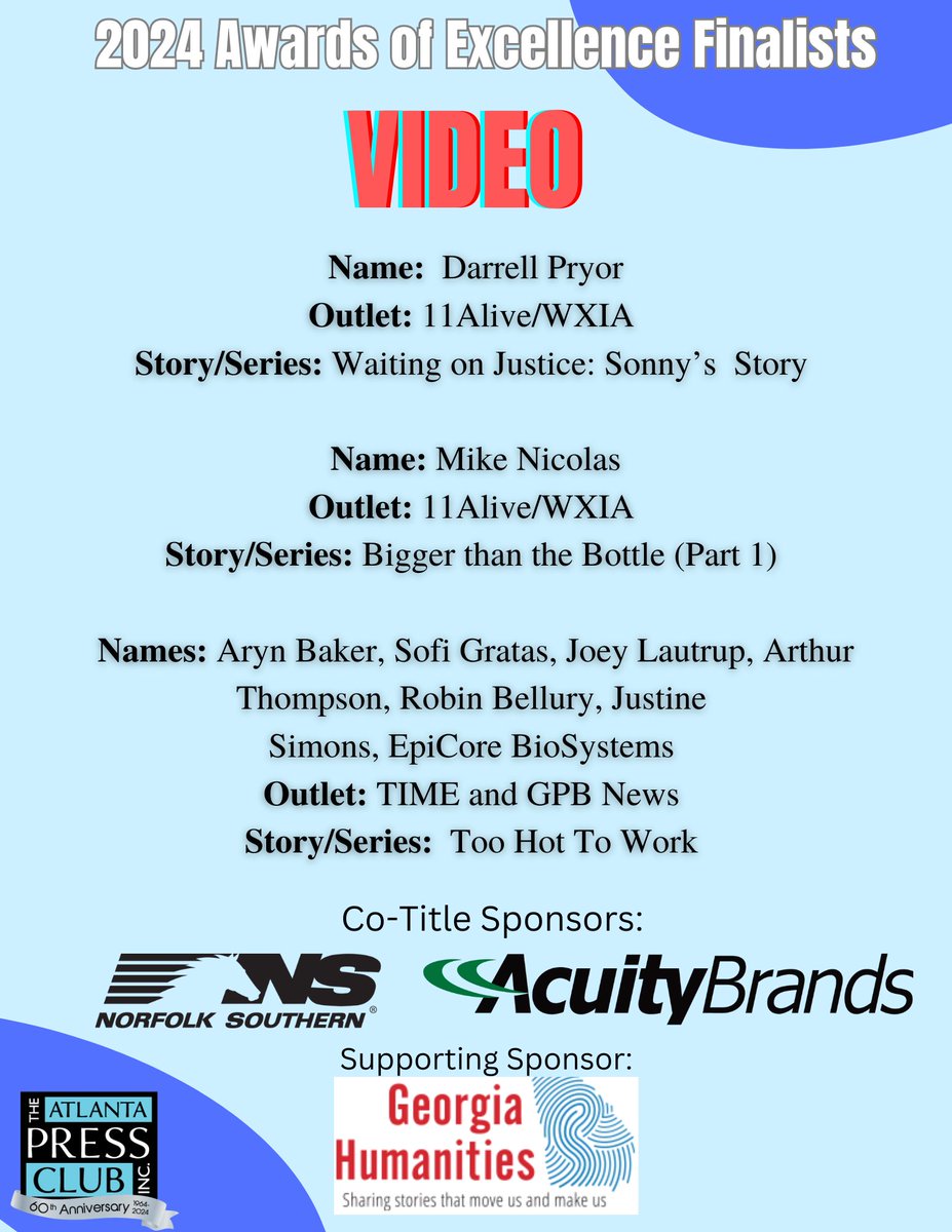 Congratulations to our 2024 Awards of Excellence Finalists: Video🎉 View Finalists Work Here: bit.ly/3Uxp2Jh bit.ly/3UbW3cQ bit.ly/44aNy6p