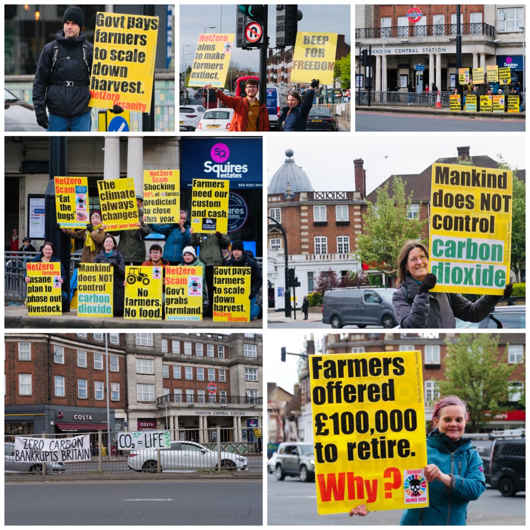 #yellowboards #outreach #yellowboardarmy #netzeromania #climatecon #nofarmersnofood #london #hendon #rejectagenda2030 #rejectagenda2050 #peopleforthepeople