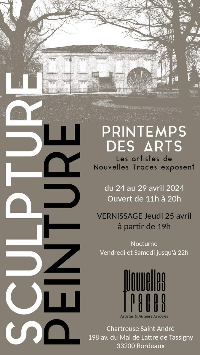 #Bordeaux, une #expositiondart, #événements #culturels printanier, en plein #Caudéran <a href="/SortiraBordeaux/">SORTIR à BORDEAUX</a>