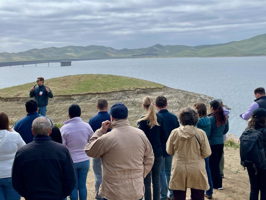 On our #CentralValleyTour, we learned about the expansion & seismic retrofit of Sisk Dam, which forms #SanLuisReservoir in the western San Joaquin Valley. #DYK San Luis, currently 76% full, is the nation's largest off-stream reservoir with a capacity of 2 million acre-feet?
