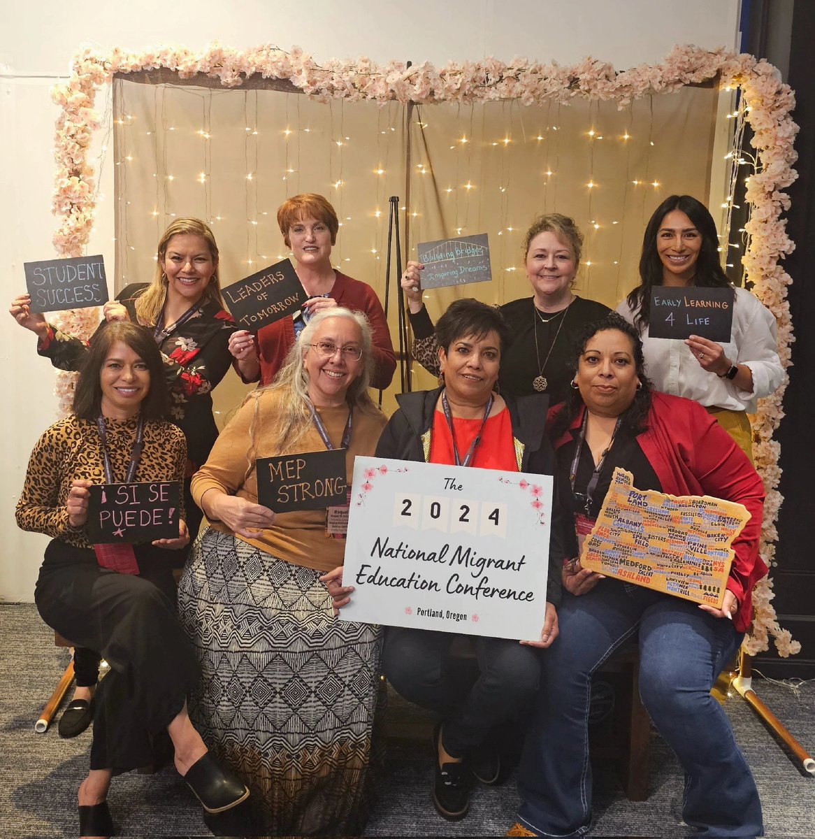 MarlenGlz53's tweet image. Texas Migrant Program educators at the National Association of State Directors of Migrant Education Conference. #Texasmigranted #migranted #nasdme @R13Multilingual