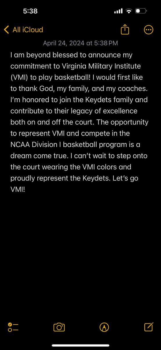 Thank you to God and @AF_Wilson @CoachAKenon @VMI_Basketball @FUH3Athletix @krdzn @RYZEHoops @SHReport @bakitz @CoachJMcAuley @SewerSouth @WoodEliteSkillz @BasketballLHS