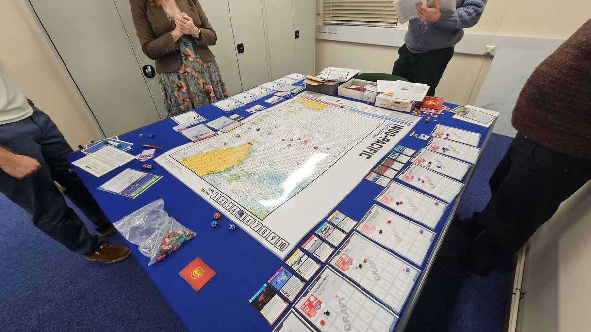 Littoral Commander, modified for the Royal Navy, playtest for a course later in the year. Worked really well. (We modified our own Naval Charts so we could actually read the hex numbers... 😉) 😁 @SebastianBae