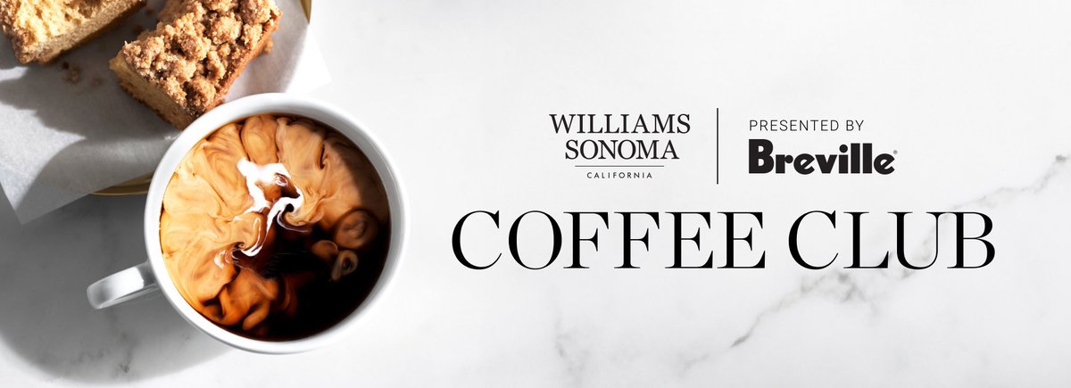 Download the <a href="/SquadUP/">SquadUP</a> app today to register for #FREE Coffee-making lessons☕ Courtesy of <a href="/WilliamsSonoma/">Williams Sonoma</a>

View all classes here: 
williamssonomacoffeeclub.squadup.com
