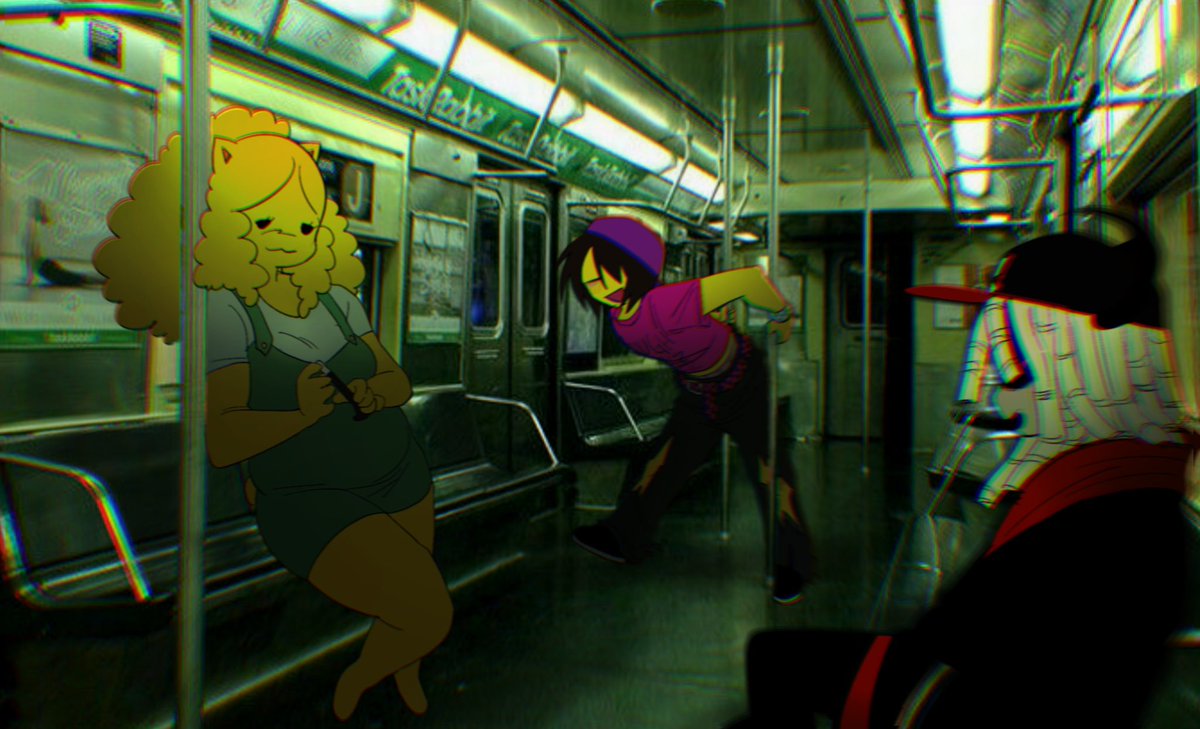 bruh the subway started to stank like weed when they came in

#regretevator #regretavatorart
