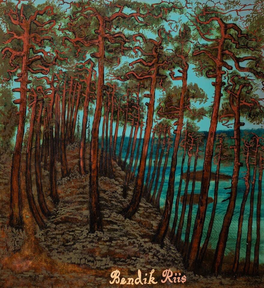 Bendik Riis – Furuskog #modernart #art