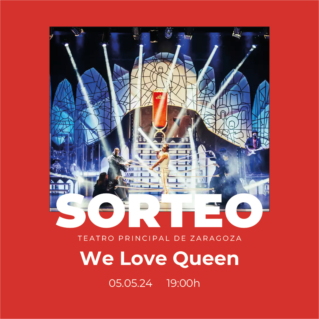 💥SORTEO💥 ¿Te gustaría conseguir una entrada doble para ver ‘We Love Queen’ el domingo 5 de mayo a las 19:00h? Muy fácil 😉 ✔️ Participa en nuestros perfiles de Facebook e Instagram. ¡Mucha suerte! 🍀 @zaragoza_es