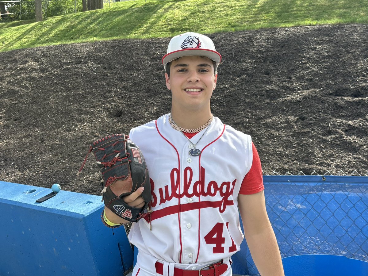 A no-hitter for Wilson lefty and Penn State commit Matt VanOstenbridge! The Bulldogs beat Exeter 11-0 in 5 innings at Owls Field. He struck out 10, walked one, and hit a batter. Wilson is (10-4, 6-2). The Eagles are (8-6, 3-5). @Wilson_Bulldogs @PennStateBASE @MaxPreps