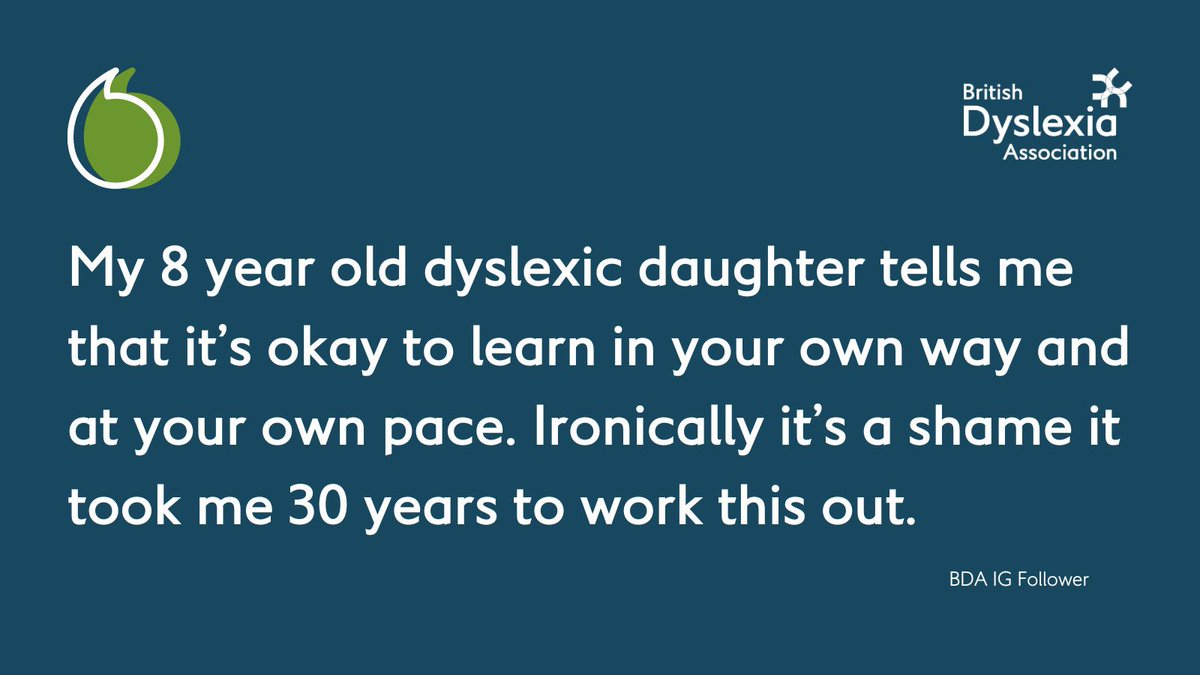 Feel like I’ve only just started to understand my #dyslexia and how it impacts me, at the ripe age of 27! Suddenly so many things make a whole lot more sense to me 🤯 As this 8 year old said though: “it’s okay to learn in your own way and at your own pace!” #Neurodiversity