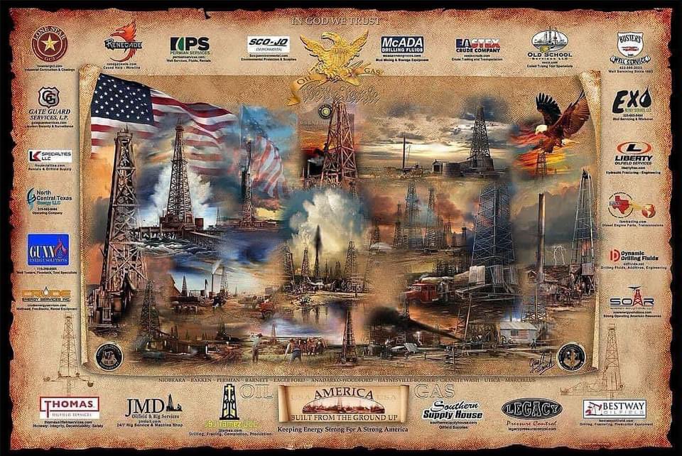 “Built From The Ground Up” print 24” x 36” to purchase head to crouchHistoryArt.com in the Oil And Gas section on
Page 2 #oilandgasconvention2024 #oilandgasassociation #oilandgasindustry #FuelingTheFuture #fuelingamerica