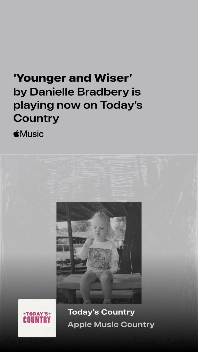 Thanks again @AppleMusic ! 🥰 New Music Daily: music.lnk.to/LIvpYs Country Risers: music.lnk.to/oxRYuv Today's Country: music.lnk.to/5t1Ksd