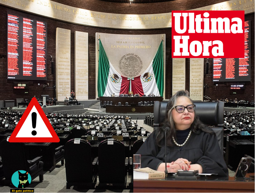 elgatopolitico_'s tweet photo. 🔴🔴Última hora.
Tremendo golpe a Norma Piña y al Poder Judicial
Con 258 votos a favor y 213 en contra, la Cámara de Diputados aprueba en lo general y particular reformar la Ley de Amparo.
Con esto se impedirá la suspensión general de leyes y actos declarados inconstitucionales en juicios de amparo y se reducirán las facultades del juez para dar suspensiones corruptas. #EsoSíCalienta 📛📛