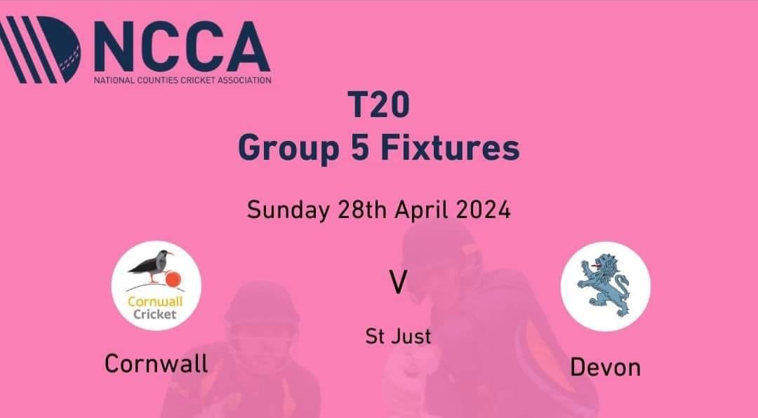 All roads lead to St Just CC this Sunday, where we host Cornwall v Devon in two T20 mens competition matches. 11:00 and 14:30 start times in what should be a great cross Tamar derby. Bar open all day with bbq and other refreshments available. Free entry to all. Head on down🏏🍻☀️