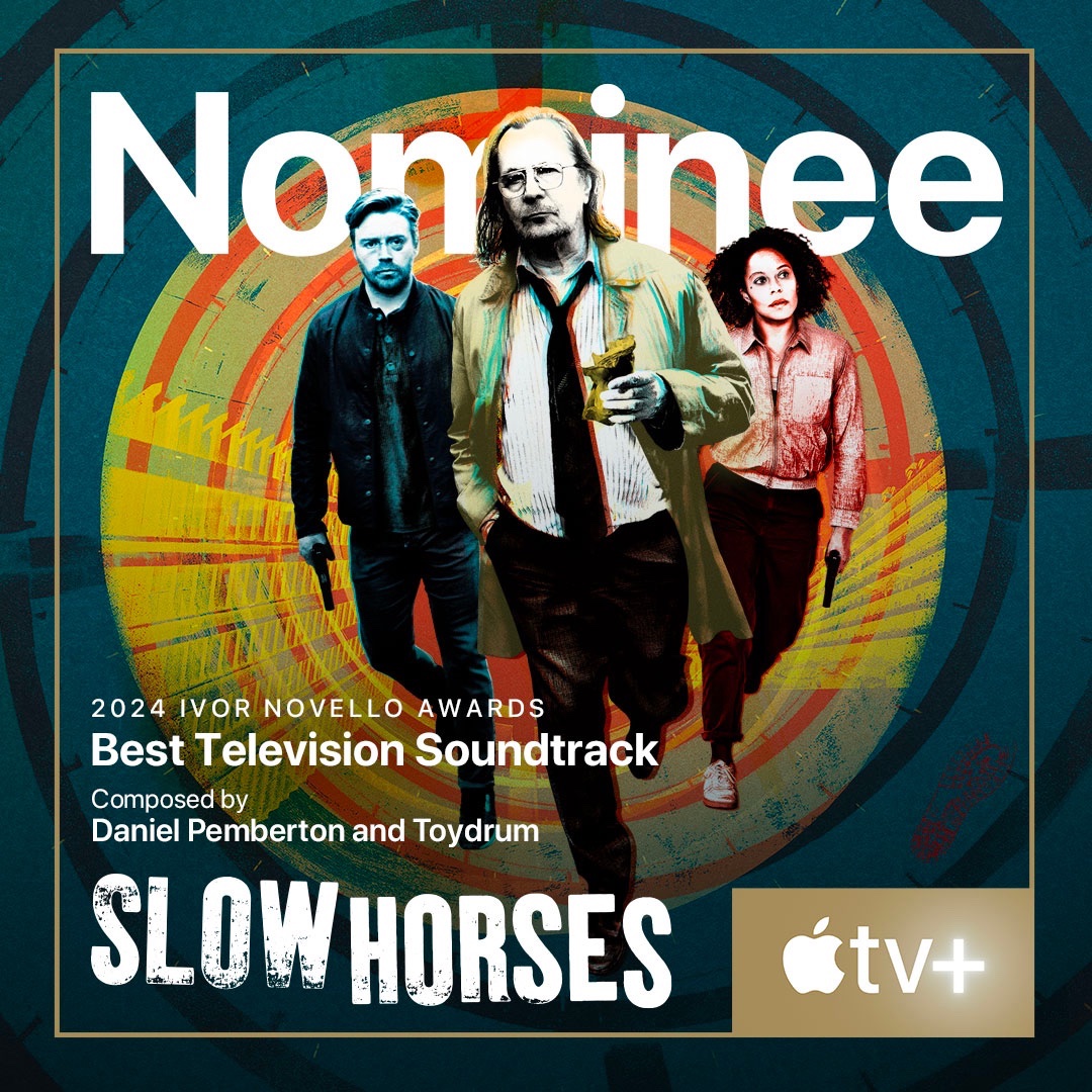 Exciting! And some nice graphics from @AppleTV so we’re happy to share @DANIELPEMBERTON and ourselves @Toydrumofficial have been nominated for an Ivor Novello award!