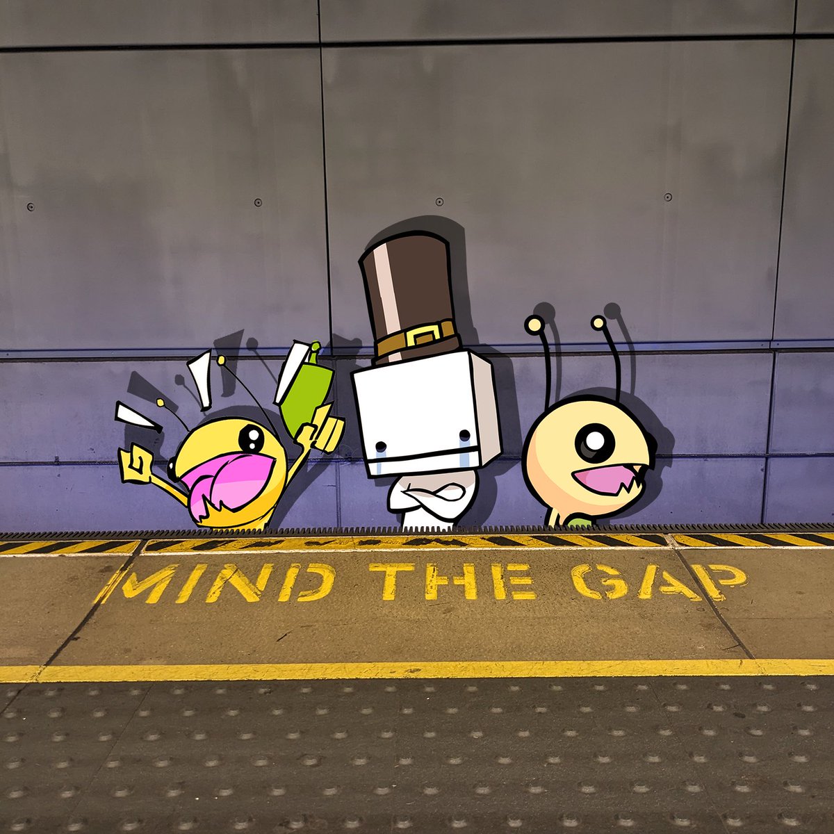 Mind the gap between 2D and 3D! Beginning tomorrow April 25 through April 27, we'll be at the Truman Brewery in London for @WASDlive_ with Alien Hominid Invasion, Alien Hominid HD, and BattleBlock Theater! See you there🐔