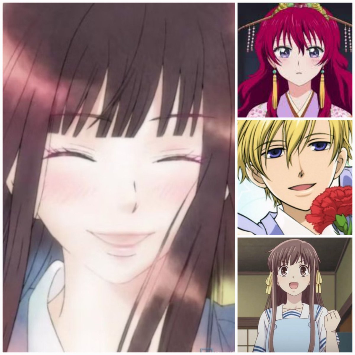 If you hate any of these characters I don't trust you. #KiminiTodoke #YonaoftheDawn #OHSHC #Fruitsbasket