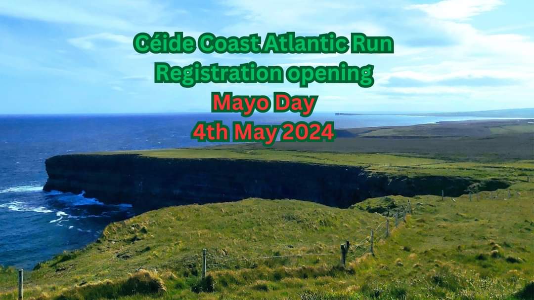 To coincide with #MayoDay Ballycastle Athletics Club are delighted to announce that the registration for Ireland's most scenic race The Céide Coast Atlantic Run will open on Saturday 4th May. 💚❤️ The Céide Coast Atlantic Run will take place on Saturday, 21st September 1/2