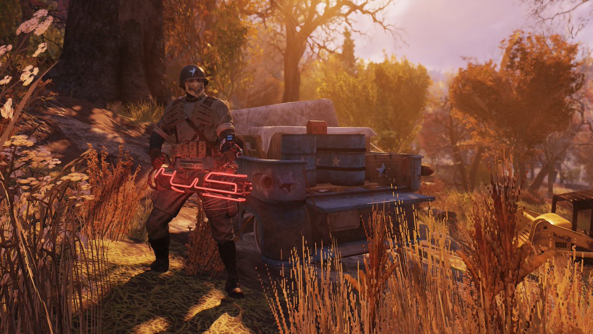 Had to get that Free State bundle ⭐️ I just love the army apparel in #Fallout76
