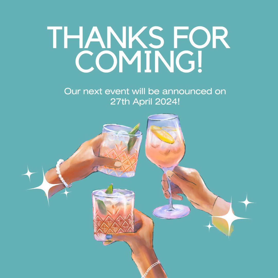 Thank you so much to everyone who joined us at Issacs last night. We had a great time and really enjoyed seeing so many of you!

Following the success of yesterday's event, we are excited to be releasing details of our next event on 27 April at 1pm! You will not want to miss it!
