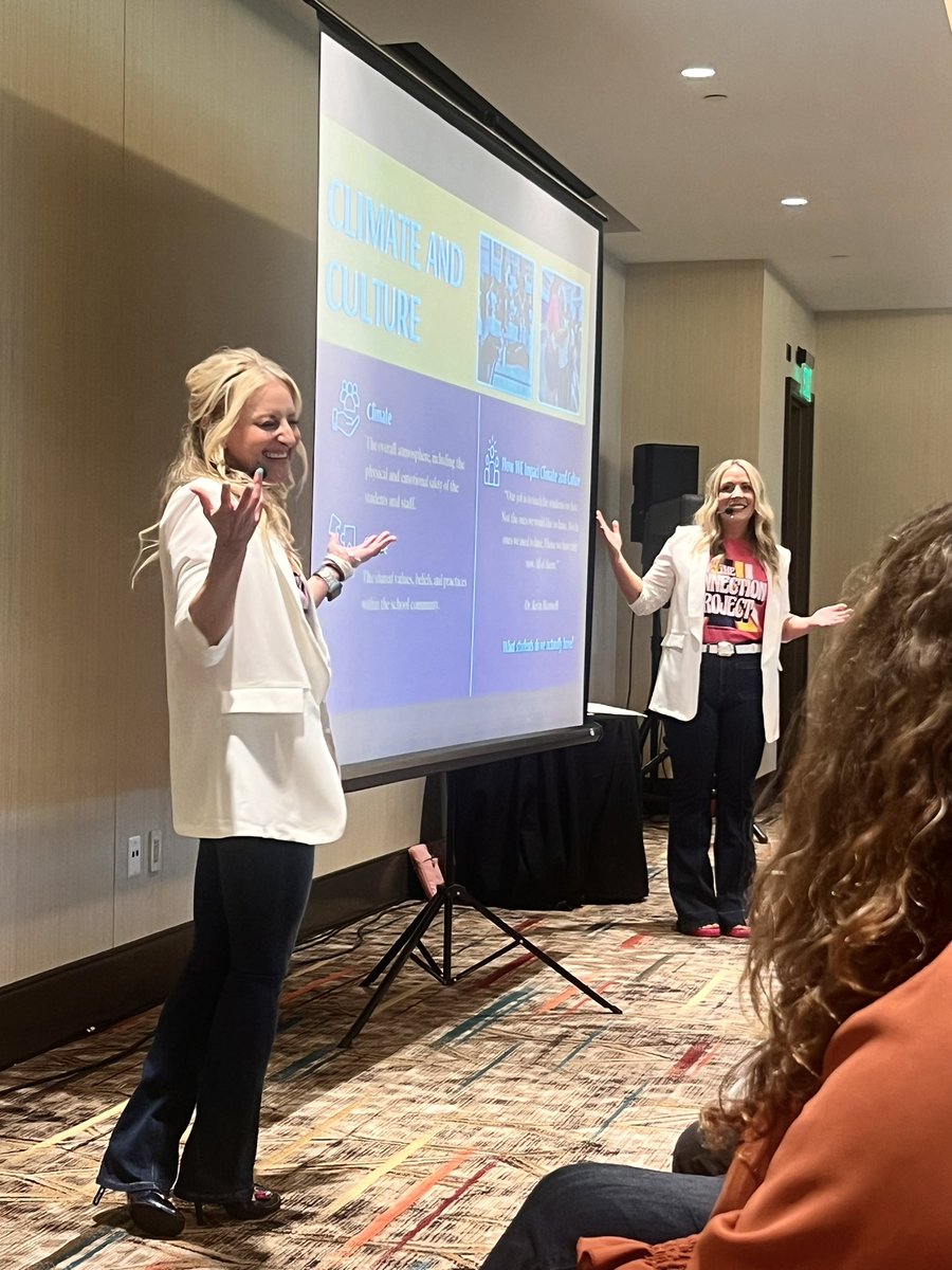 S/o to my girls @JennaOdlin , Tiffany Bledsoe & @KHSD_Official for absolutely crushing their breakout discussions nurturing connections to transform climate and instruction at the @schoolclimate conference! So proud of the climate in this room! #teamKHSD