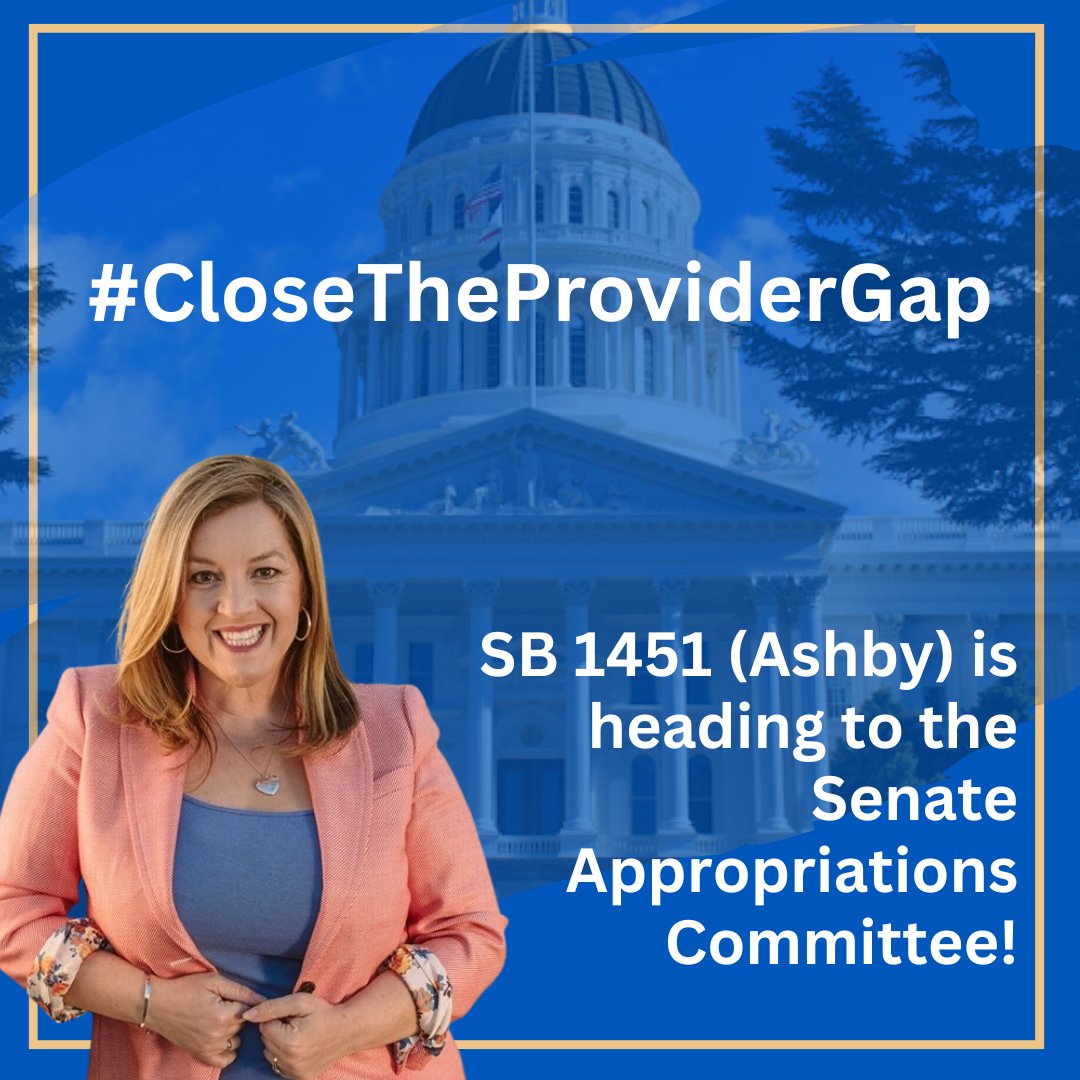 This week #SB1451 (Sen. @AngeliqueAshby) passed out of the Sen. Business, Professions & Economic Development Committee yesterday on a vote of 12-0. We urge voting members to pass #SB1451! NPs can improve access to high-quality care for ALL Californians. closetheprovidergap.org