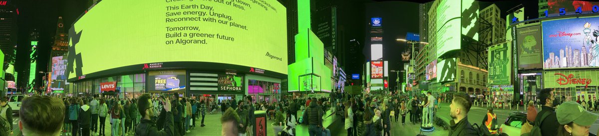 This was pretty cool #Algorand #TimesSquare