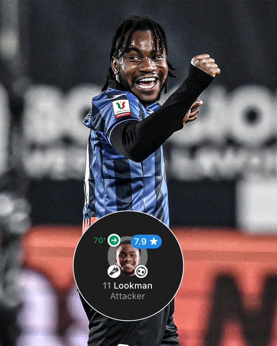 Ademola Lookman came off the bench and got a goal and an assist to send Atalanta through to the Coppa Italia final 🔥