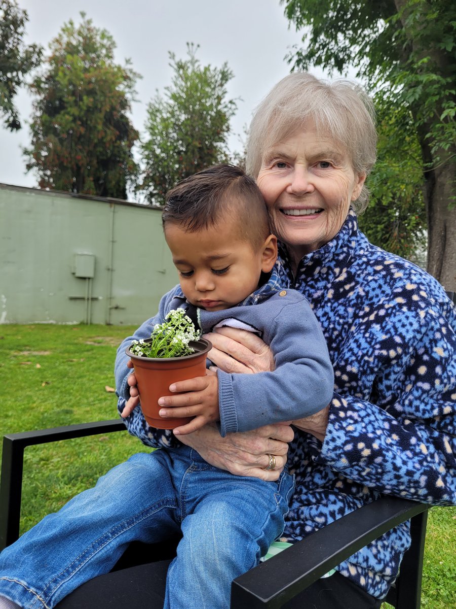 The children and adults of @ONEgenCares #JOY Daycare Center kicked off #GIW2024 by participating in garden activities together.  The flowers planted in this activity symbolize the blossoming of #intergenerational relationships developed overtime in the #sharedspace.