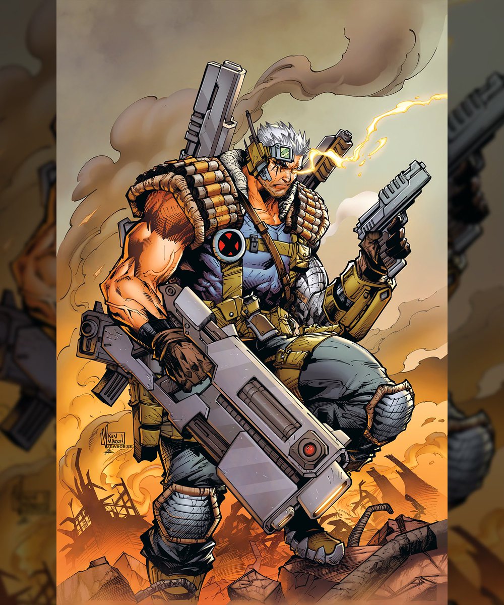 Everyone’s favorite time traveling mutant - Cable! Stellar colors by @Sasquanaut with pencils by me and inks by @Seaborne_Inks #cable #xforce #xmen #xmen97 @Marvel @ComicModern