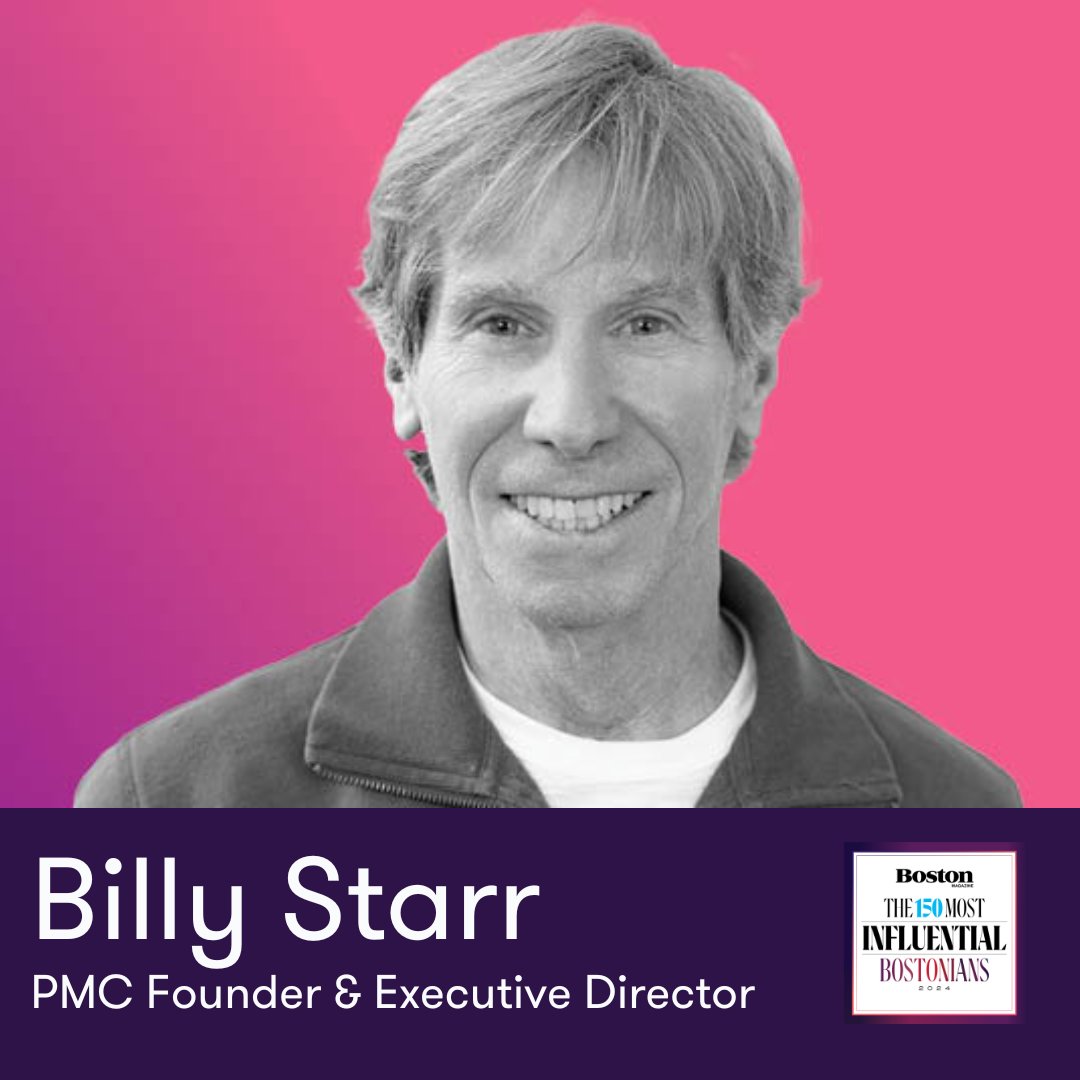 PMC Founder & Executive Director Billy Starr was named one of the 150 Most Influential Bostonians of 2024 by @bostonmagazine! Read here to see other members of the PMC community who made Boston Magazine's 150 Most Influential Bostonian List of 2024! bit.ly/3QgxoCF