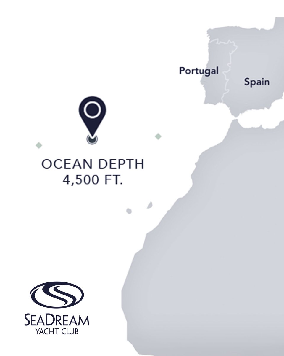 Yesterday our guests were able to swim in the middle of the Atlantic Ocean on their Transatlantic Crossing where the ocean depth measured 4,500 feet! #ItsYachtingNotCruising #SeaDreamYC #TransatlanticCrossing
