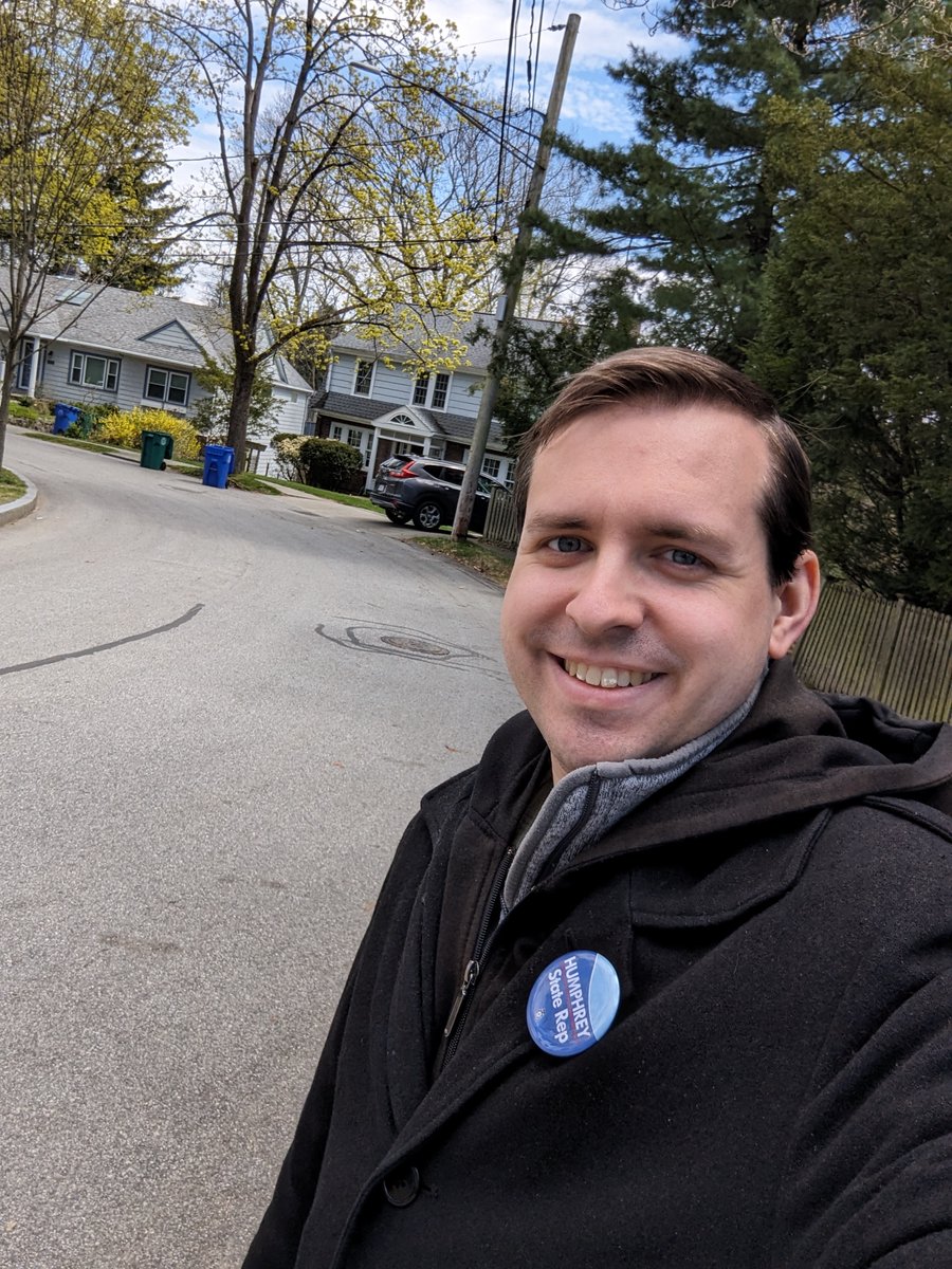 Dodged the raindrops to knock another 112 doors this afternoon in Newton Ward 6.