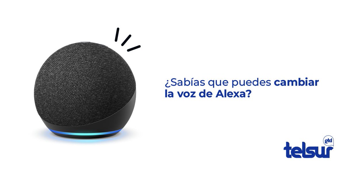 Personaliza tu experiencia con #AlexaTelsur al cambiar su voz e idioma. ¿Cómo? ¡Es fácil! A través de comandos de voz o utilizando la aplicación. Descubre cómo hacerlo en el siguiente bit.ly/4dgmjvl y disfruta de una interacción a tu medida. 🗣️✨