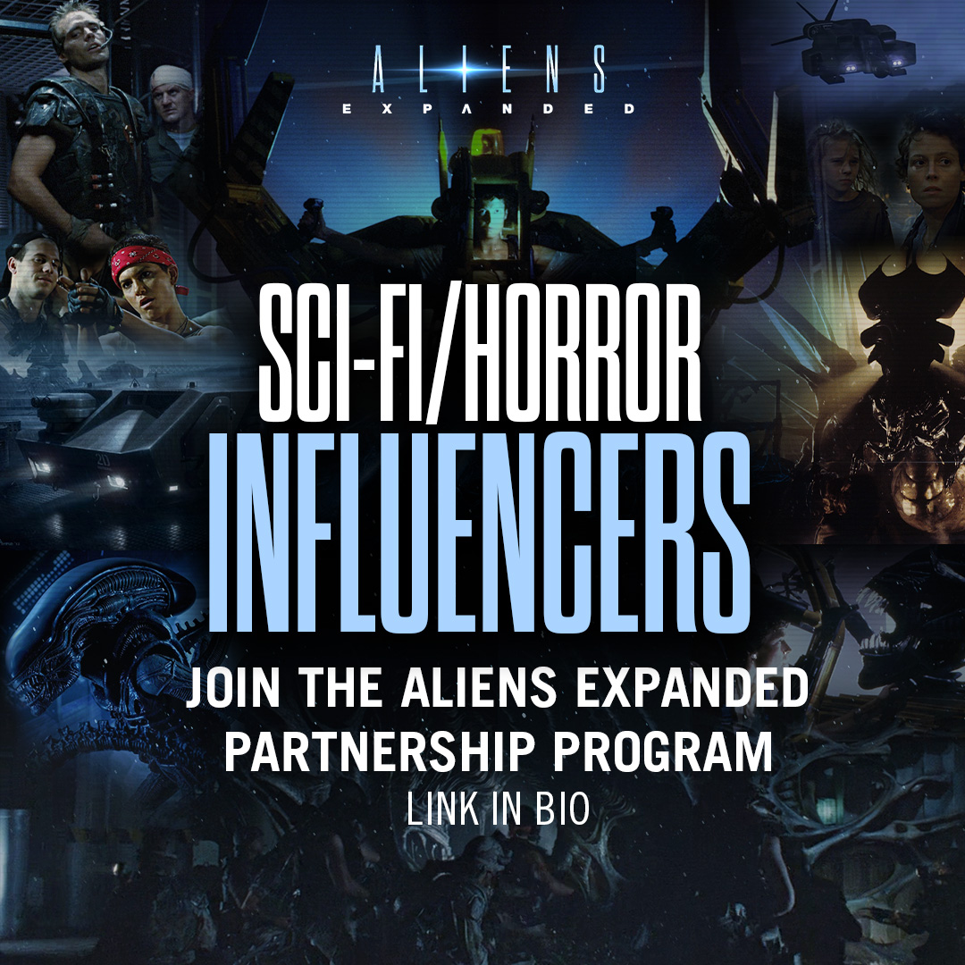 Sci-Fi or Horror influencer with an audience of at least 5k? We’d love to work with you to promote aliensexpanded , our new documentary exploring James Cameron’s Aliens. Apply here bit.ly/3Q4NEGU

#Alien #Aliens #JamesCameron #AliensExpanded
