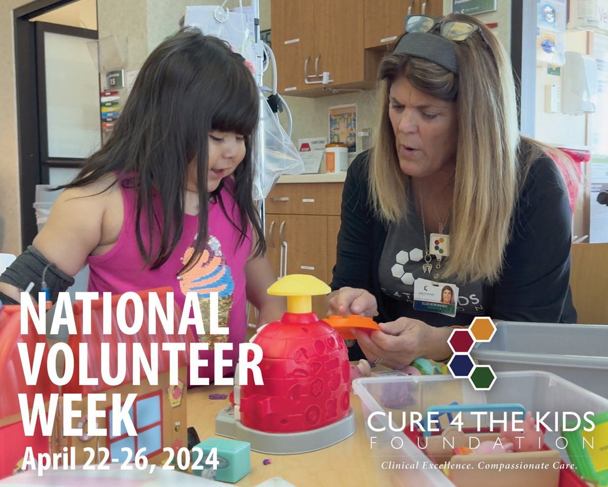 Since re-launching our volunteer program in mid-August 2023, thirteen volunteers have donated over 275 hours to C4K. To all our amazing volunteers, we salute you! #Cure4TheKidsFoundation #ChildhoodCancer #NationalVolunteerWeek