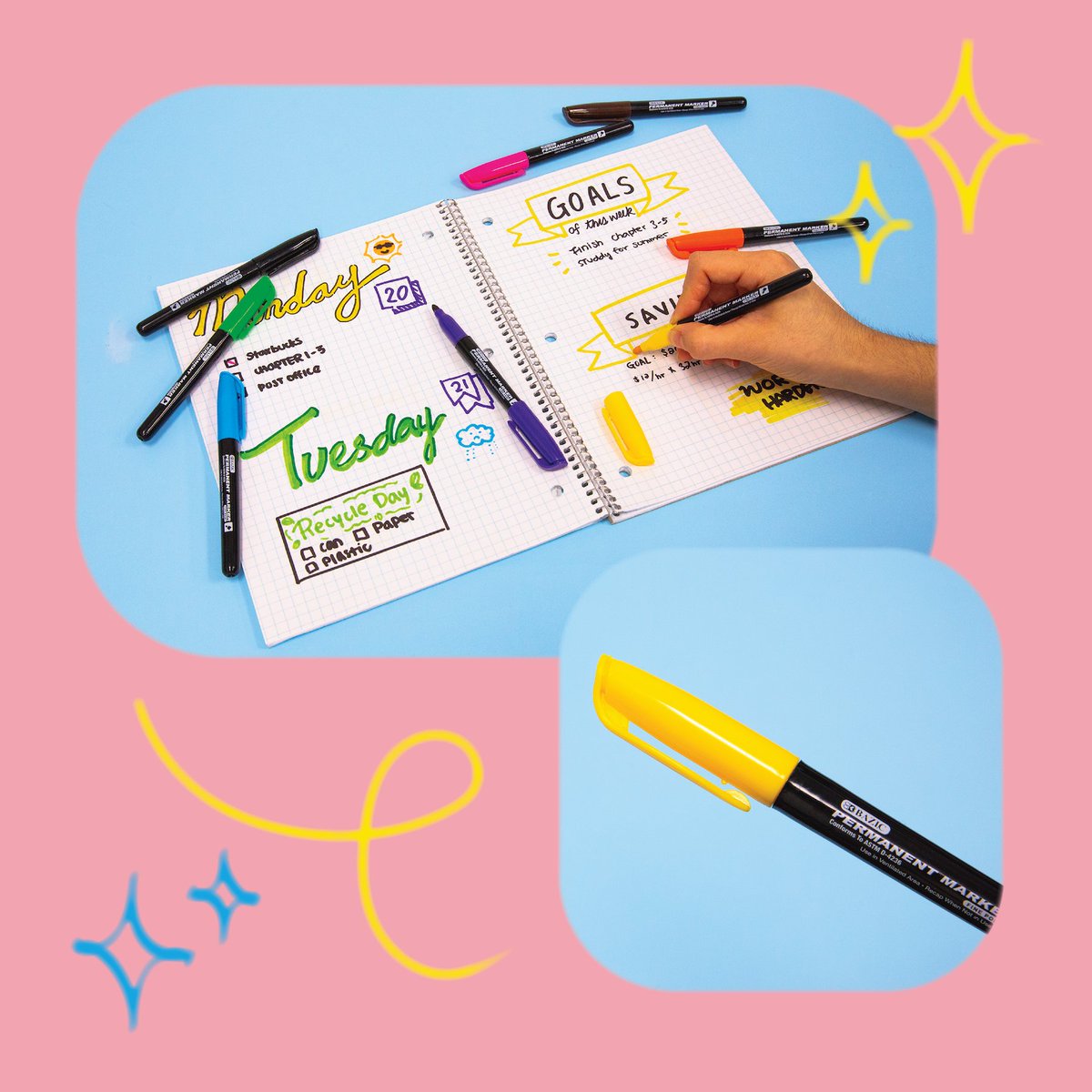 No mistakes, only HAPPY accidents ☺️ with @ BAZICProducts ! Shop Permanent Makers and all BAZIC Products @ bazicstore.com ! . . . . #BAZICProducts #BAZIC #officesupplies #schoolsupplies #artsandcrafts #art #office