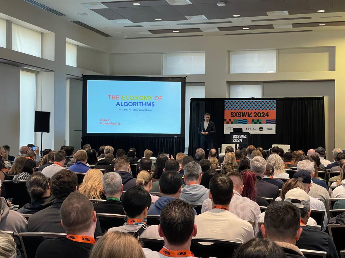 ‘Algorithms are, simply speaking, sets of instructions to follow and the first algorithms that we’ve seen actually were devised thousands of years ago.’ @MarekKowal speaks on his book THE ECONOMY OF ALGORITHMS at @SXSW in Austin #SXSW2024. Take a listen. ow.ly/83F850RkOij
