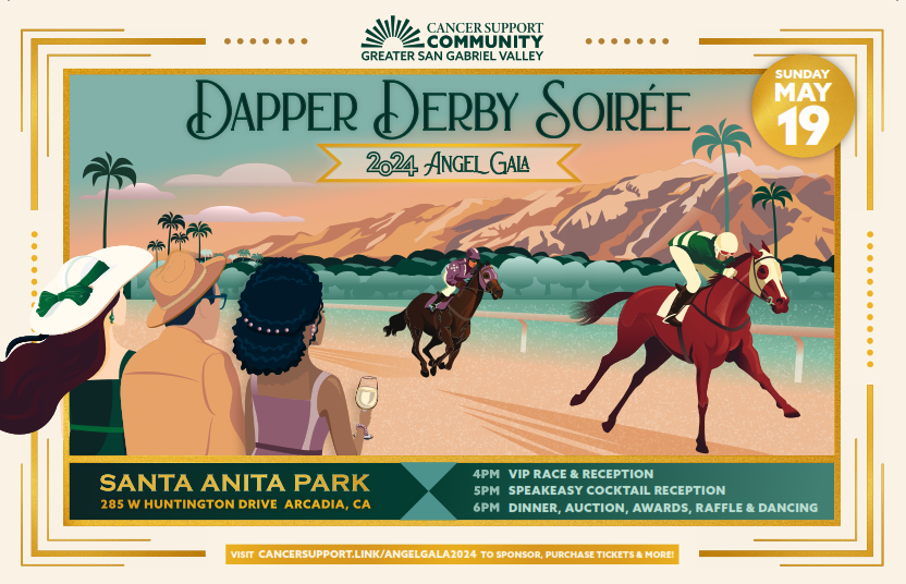 Join us at the Dapper Derby Soirée as we celebrate our resilient community! Together, we're proving that COMMUNITY IS STRONGER THAN CANCER. 🎗️ Your generosity empowers us to offer FREE support to those affected by cancer. Learn More: bit.ly/3UmfPT4 @cscgreatersgv