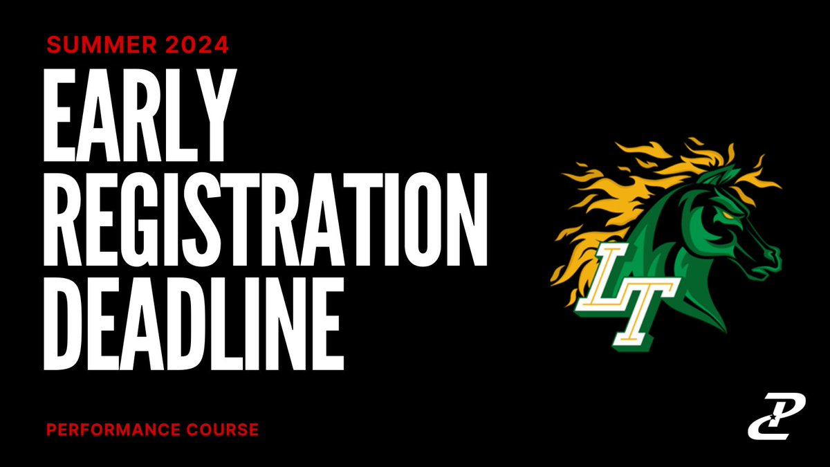 The Early Registration Deadline @LebanonTrailHS is just 1 week away.  This summer #EverythingMatters ‼️ Don’t miss out on the opportunity to save some money by securing your spot before May 1st.   Take advantage by getting signed up today! ⬇️ performancecourse.com/school-distric…