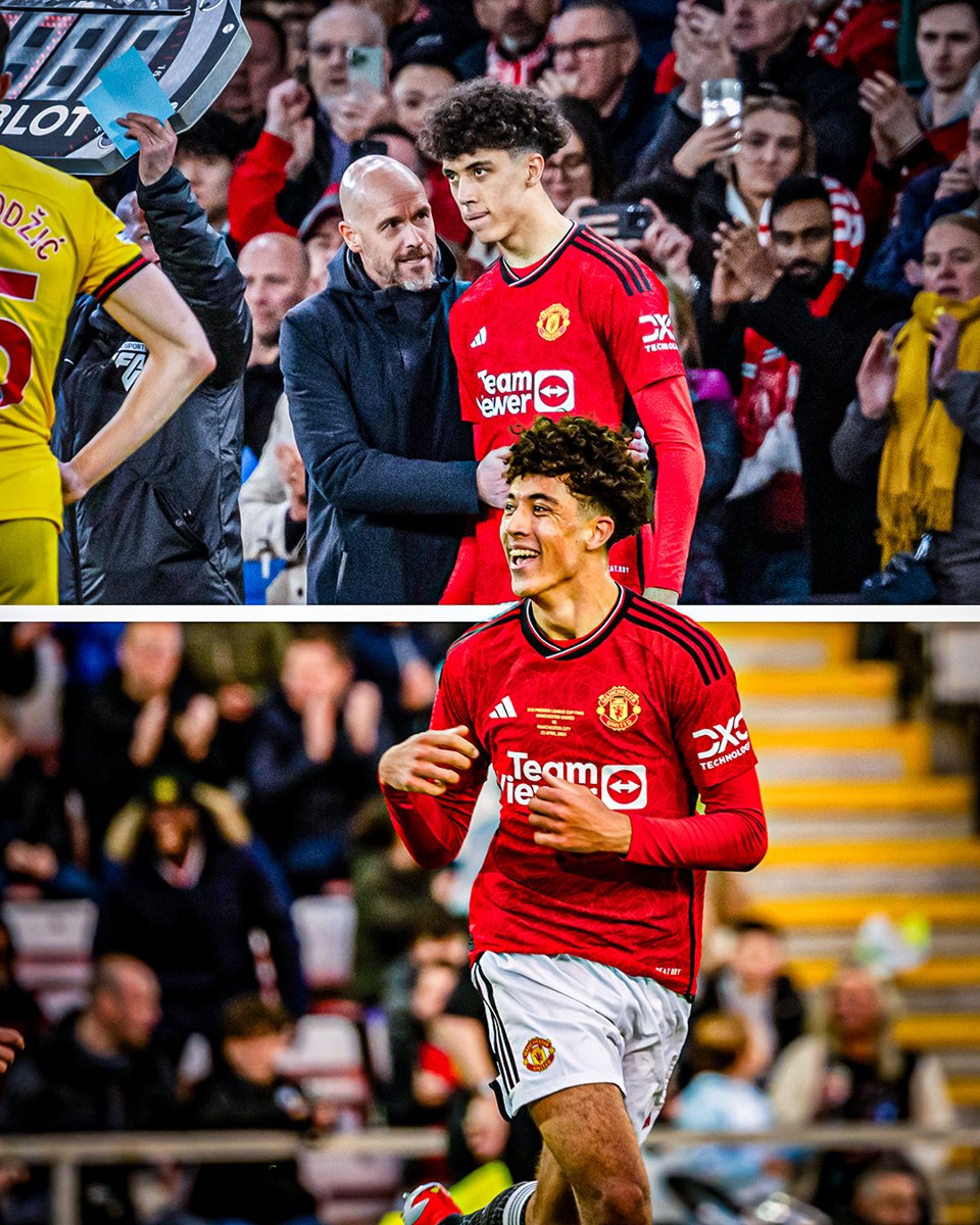 Tuesday: two goals in the #U18PLCup final ⚽️⚽️
Wednesday: senior United debut ✅

A 24 hours to remember for Ethan Wheatley 🔥

#MUFC || #MUAcademy
